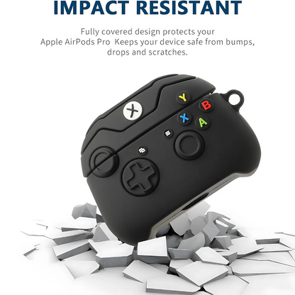 Black Gaming AirPods Protective Case