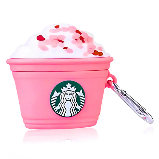 Starbucks Pink Airpods Case