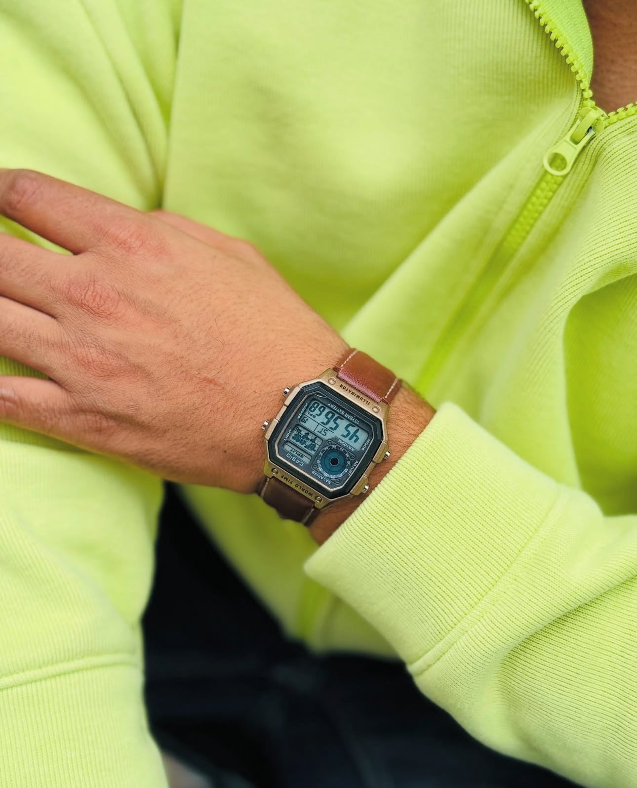 Casio World Time  (Vintage Edition) Leather Strap