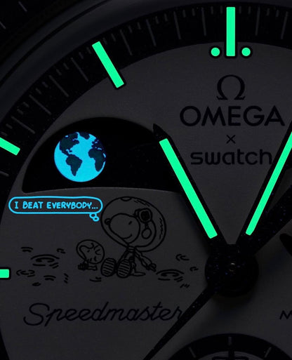 OMEGA × Swatch Bioceramic Moonphase Watch