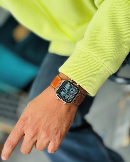 Casio World Time  (Vintage Edition) Leather Strap