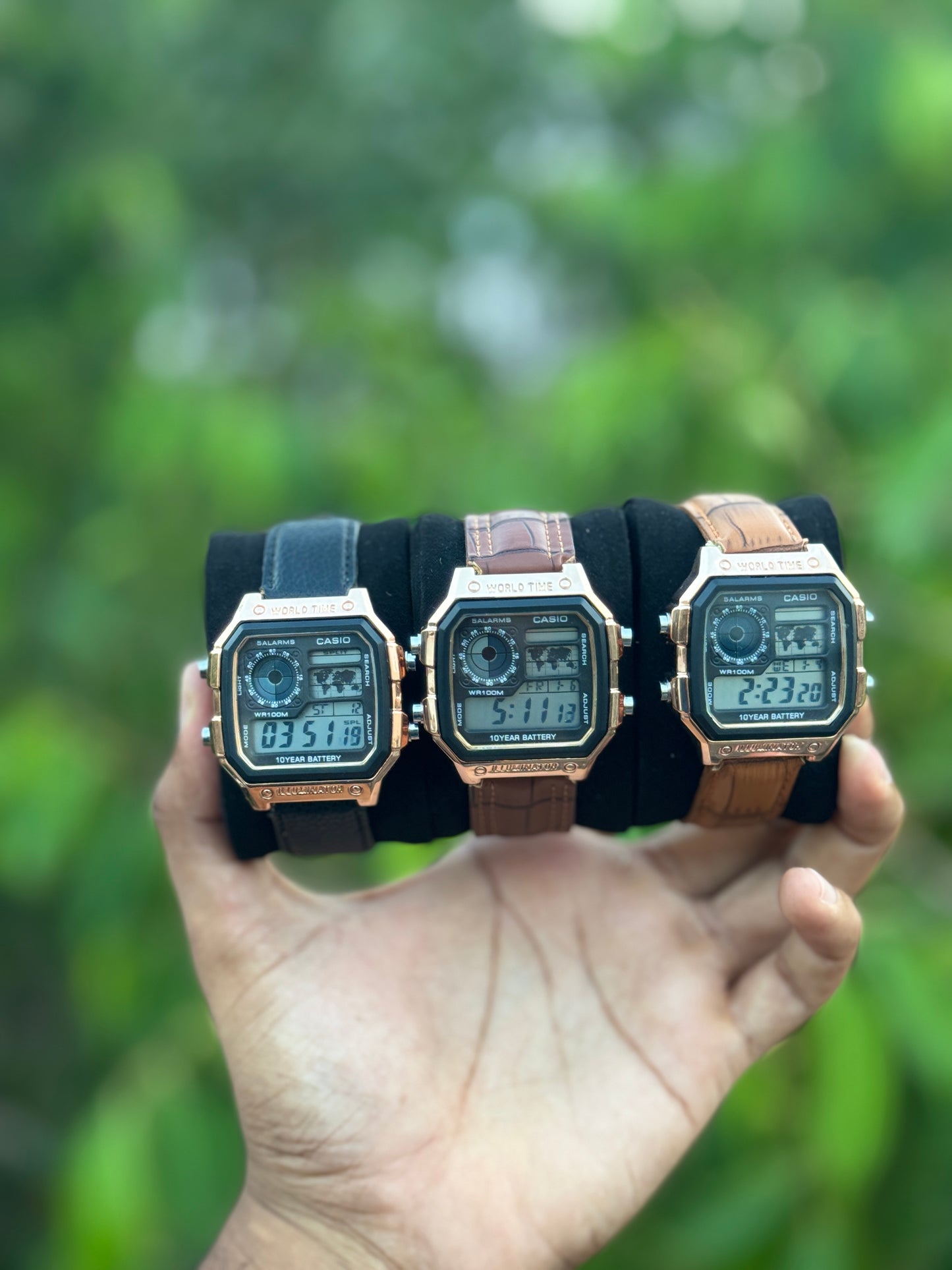 Casio World Time  (Vintage Edition) Leather Strap