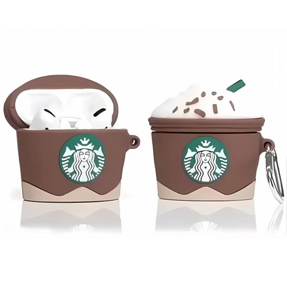 Starbucks Brown Airpods Case