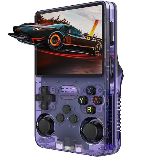R36s Retro Gaming Console – 20000+ Classic Games | Handheld 3.5" HD Screen | Portable Arcade
