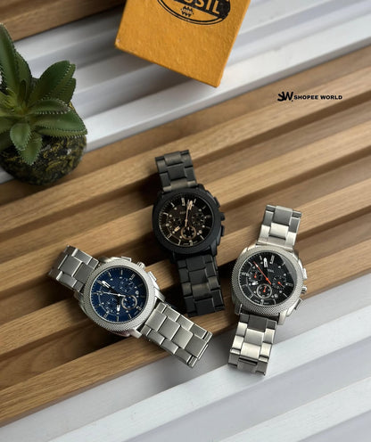 Fossil Metal Chronograph Working