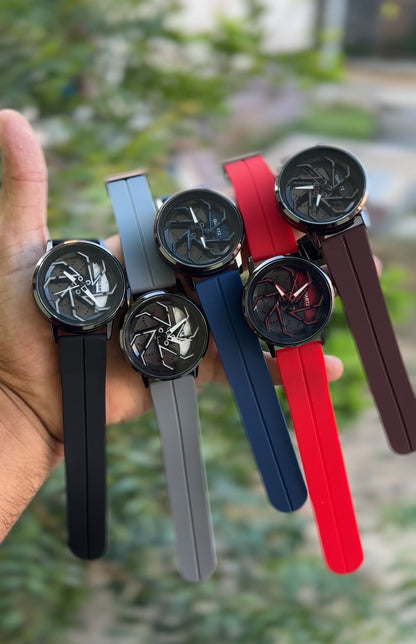 Gyro Spinning Wheel Watch