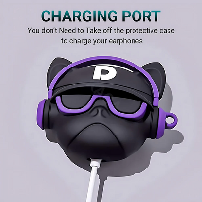 D Cat blue AirPods Protective Case