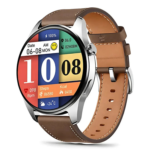 HK4 Hero Smooth AMOLED Display Round Dial Smartwatch