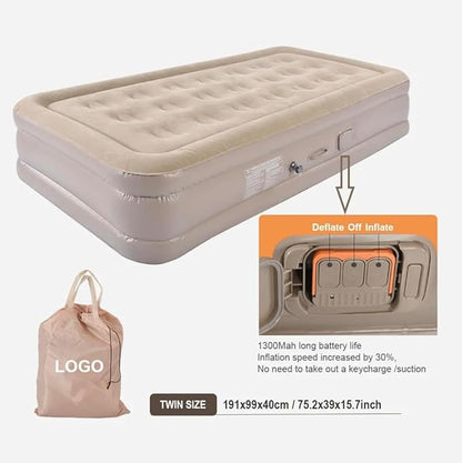 Premium Inflatable Bed with Quick Lock Installation – Portable & Easy Setup for Home, Camping, Guests