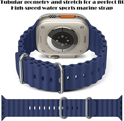 Navy colour silicone strap