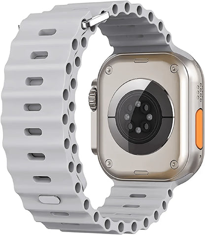 Ash colour silicone strap