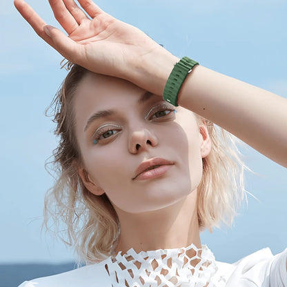 Green Colour Silicone Strap