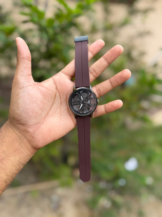 Gyro spinning watch (Brown Colour)