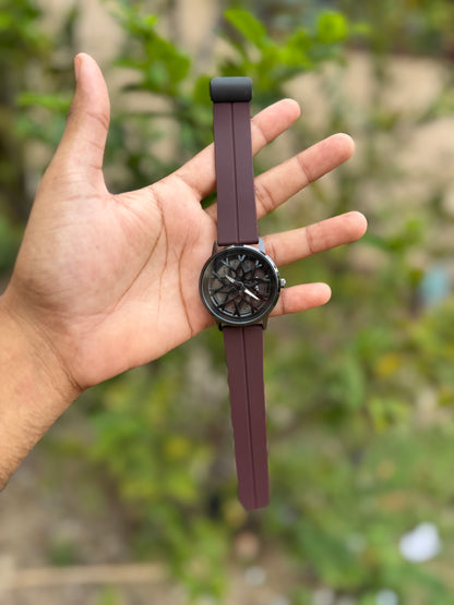 Gyro spinning watch (Brown Colour)