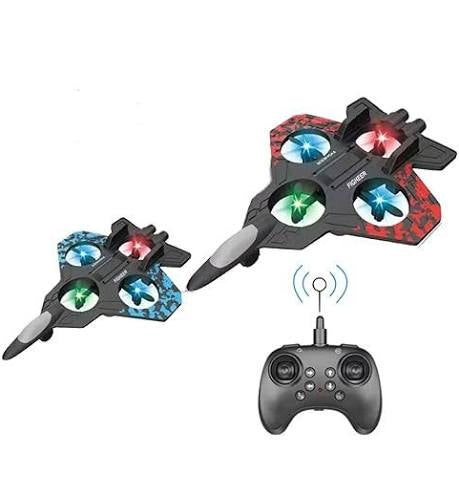 S1 Fighter Plane, Remote Control, 360° Rotation, LED Lights, Interstellar Theme, Ages 14+