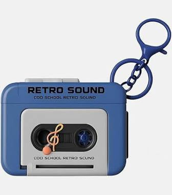 RETRO TAPE RECORDER 3D KEYCHAIN WITH SOUND
