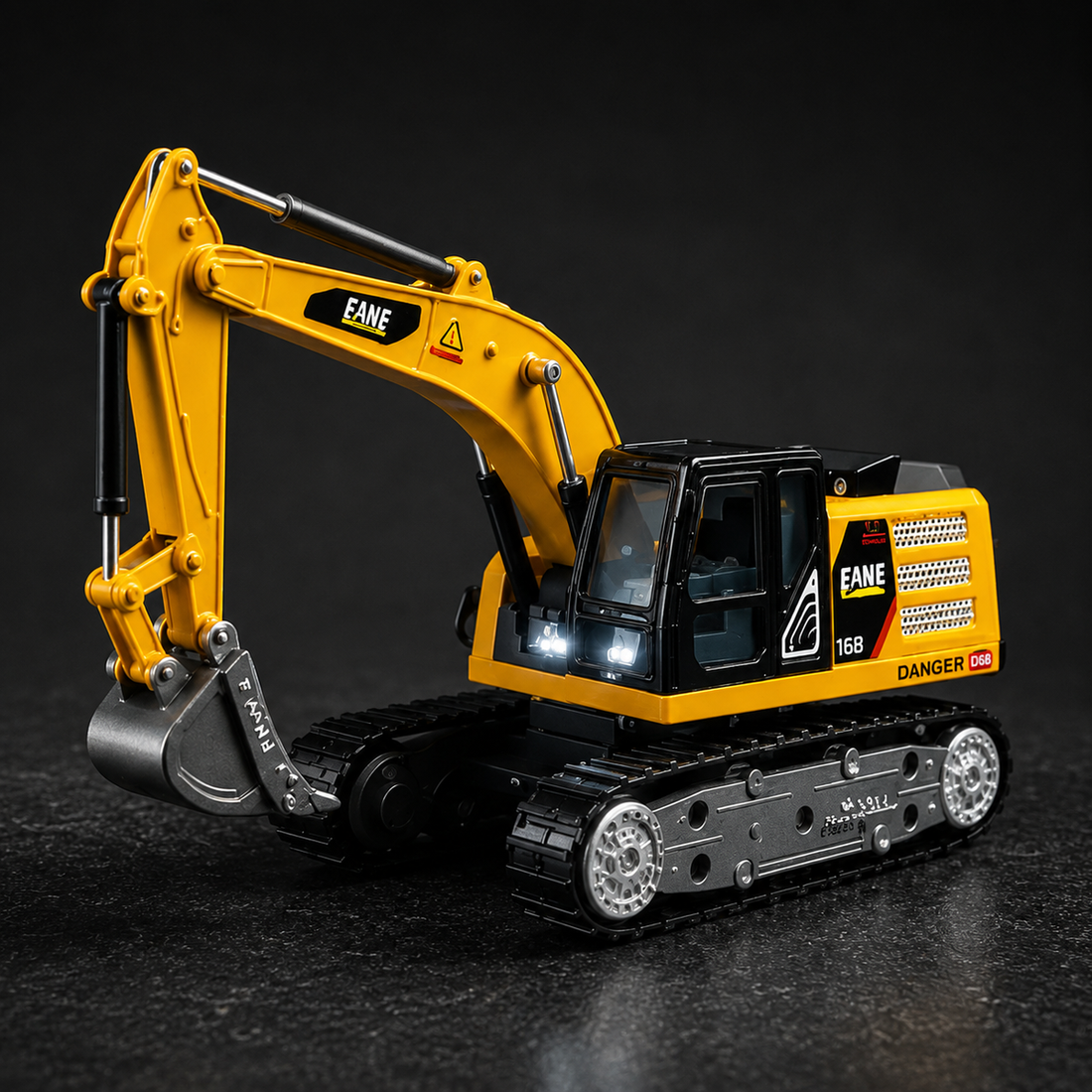 TRASPED JCB SCALE 1:64 2.4 GHZ REMOTE CONTROL CAR SPEED REGULATING ALLOY MODEL EXCAVATOR VEHICLE