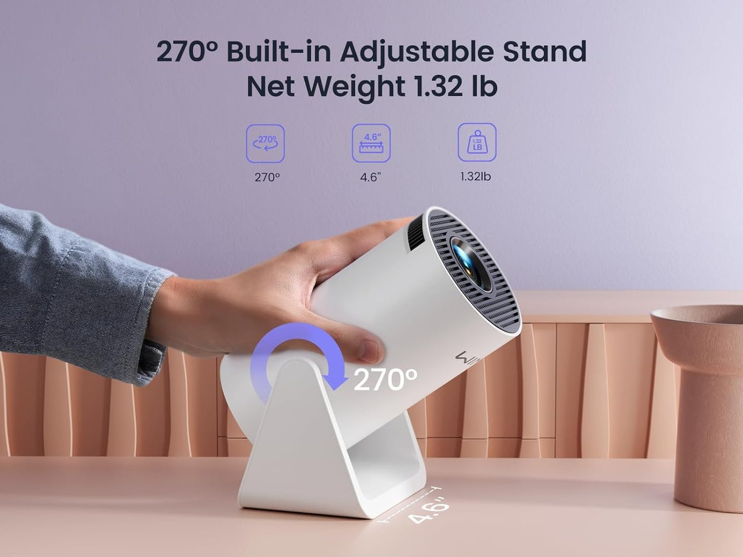 4k Resolution Smart Projector For Home